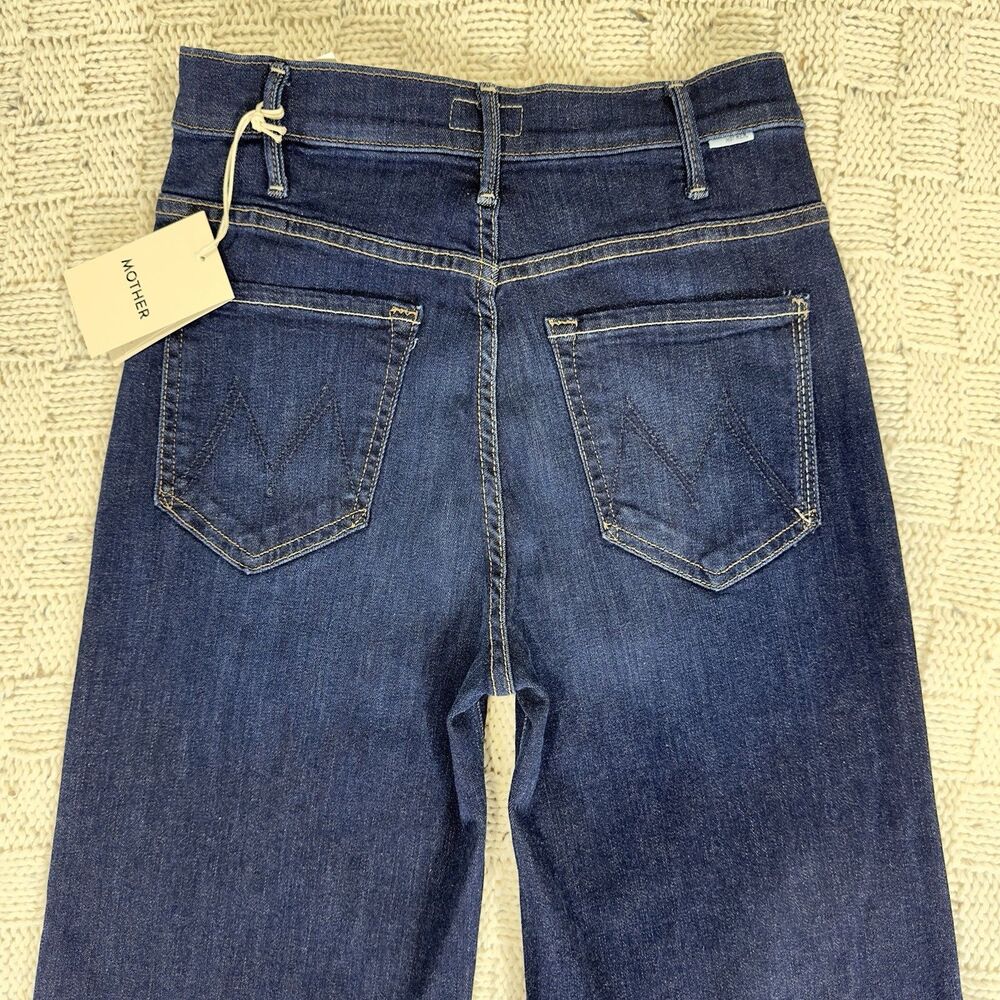 Mother The Hustler Roller Sneak Jeans In Off Limits High Rise Wide Leg Sz 26 NWT - Picture 8 of 15